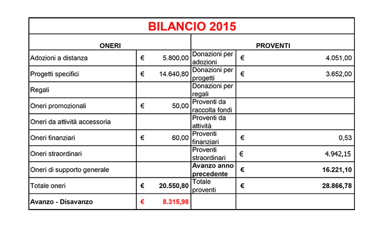 bilancio 2014